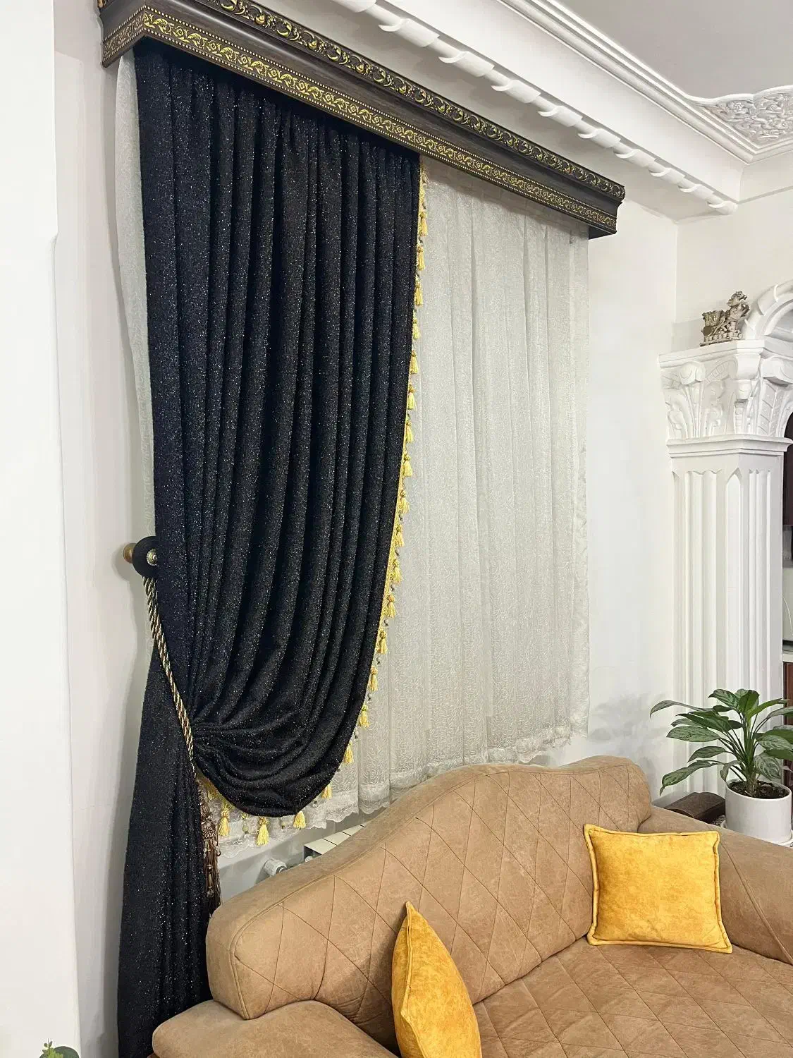 پرده پنجره دست دو|پرده، رانر، رومیزی|رودسر, |دیوار