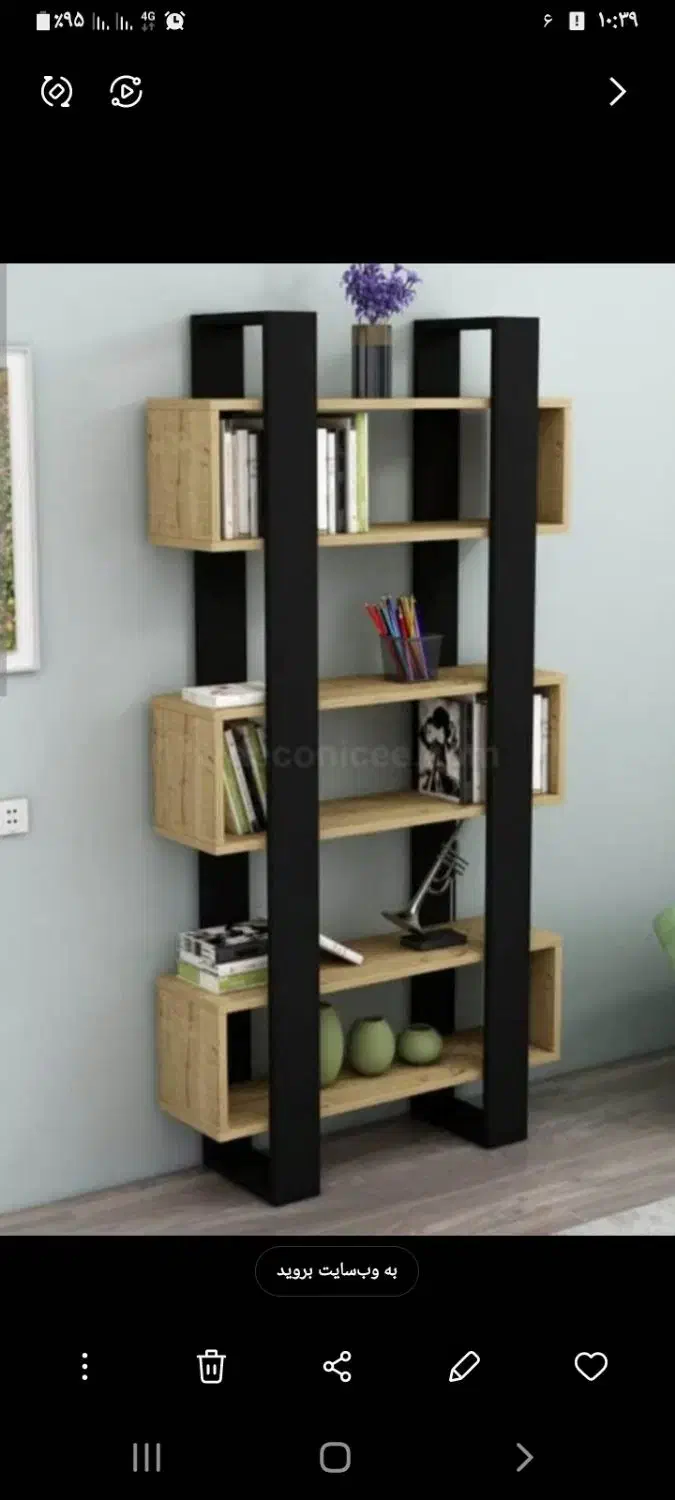 کتابخانه|کتابخانه، شلف، قفسه‌های دیواری|تربت‌حیدریه, قائم|دیوار