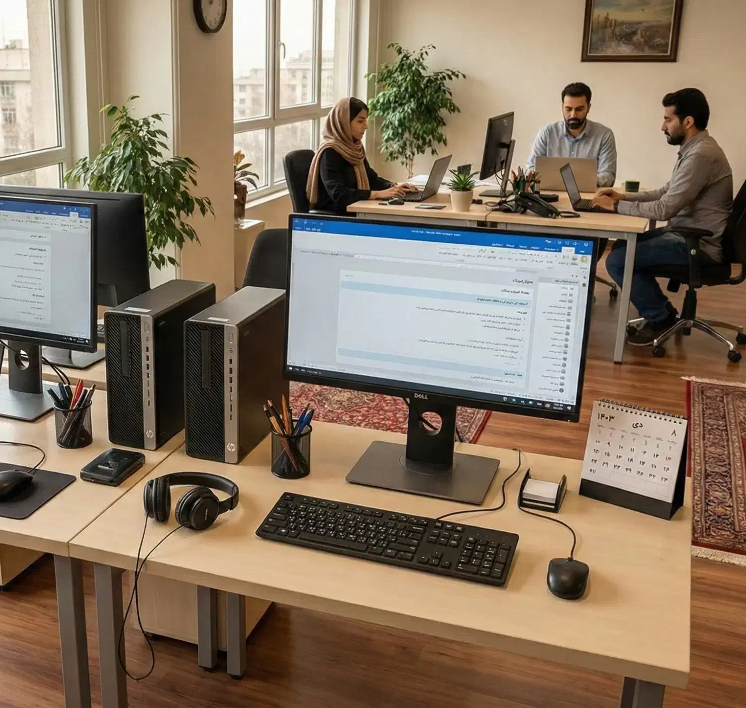 سیستم کیس کامپیوتر اقتصادی کامل hp + مانیتور استوک|رایانه رومیزی|تهران, میدان ولیعصر|دیوار