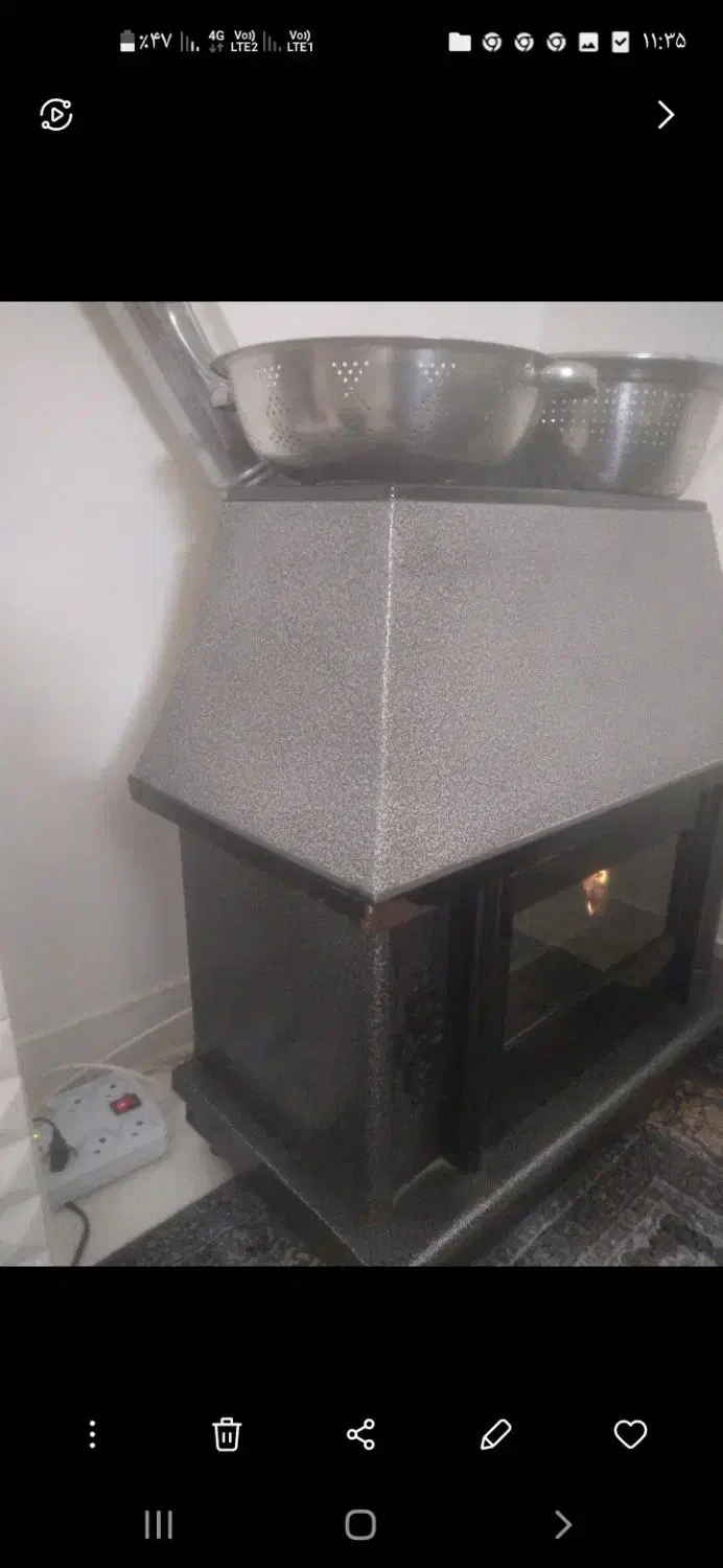 بخاری طرح شومینه ۸۰۰۰مدل شهاب|بخاری، هیتر، شومینه|رشت, معلولین|دیوار