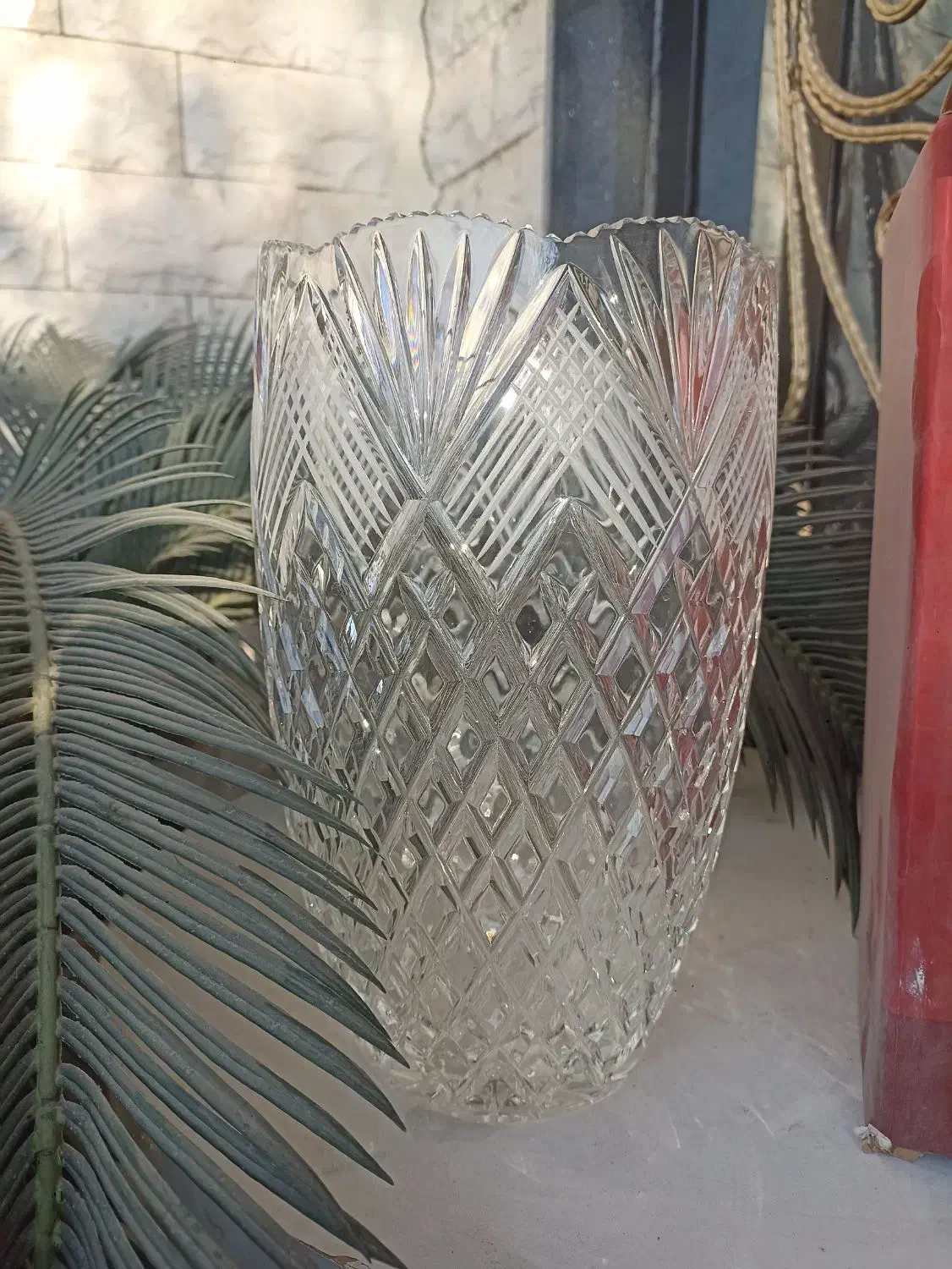 گلدان کریستال|ظروف سرو و پذیرایی|چهارباغ, |دیوار