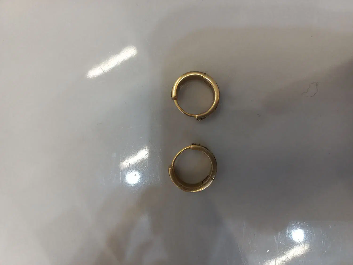 گشواره حلقه طلا سیاه قلم نو|جواهرات|تربت جام, پاسداران|دیوار