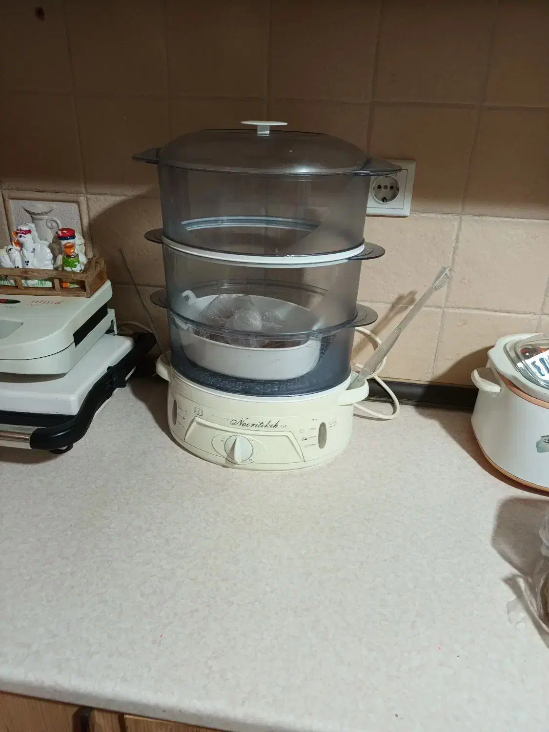 بخارپز نو سه طبقه . بدون استفاده|اجاق گاز و لوازم برقی پختوپز|کرمان, |دیوار