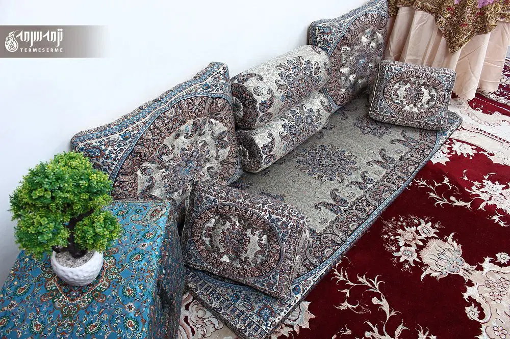 فروش عمده و تک ست پشتی ترمه شاه نشین|پشتی|تهران, مدائن|دیوار