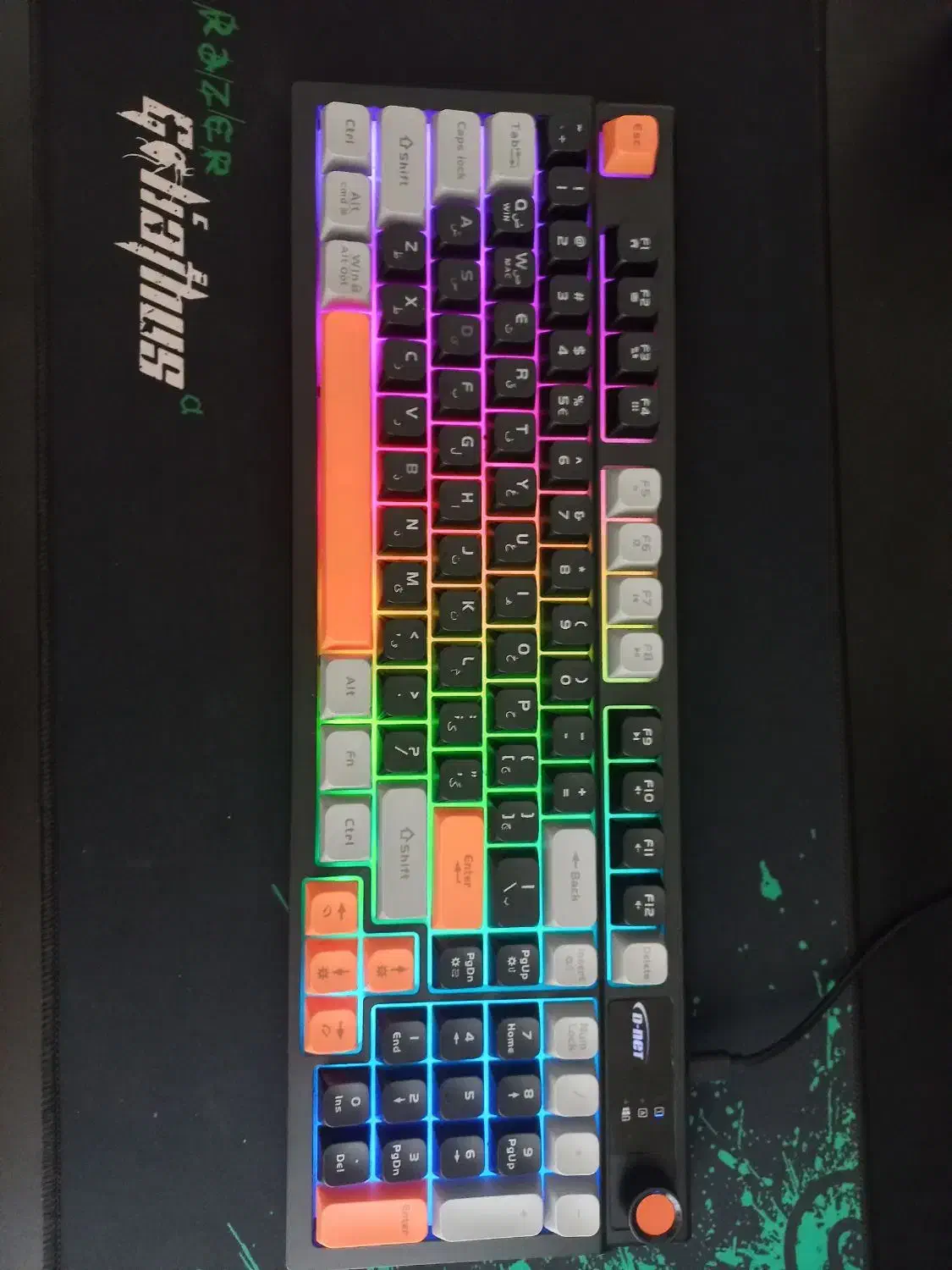 کیبورد دی نت rgb ممبران|قطعات و لوازم جانبی رایانه|تهران, نیروی هوایی (پیروزی)|دیوار