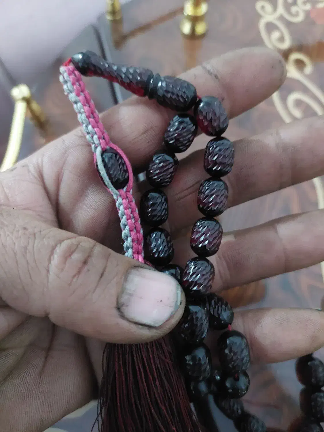 تسبیح سندلوس اصل بلژیک۲۵۰۰|کلکسیون اشیاء عتیقه|تبریز, |دیوار