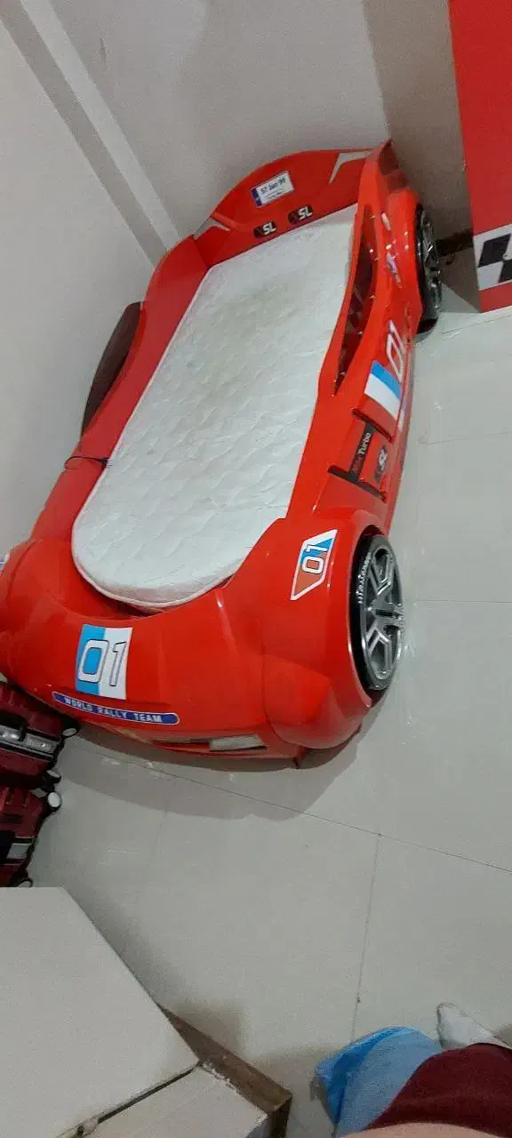 تخت خواب نوجوان طرح ماشین|تخت و سرویس خواب|تهران, سردارجنگل|دیوار