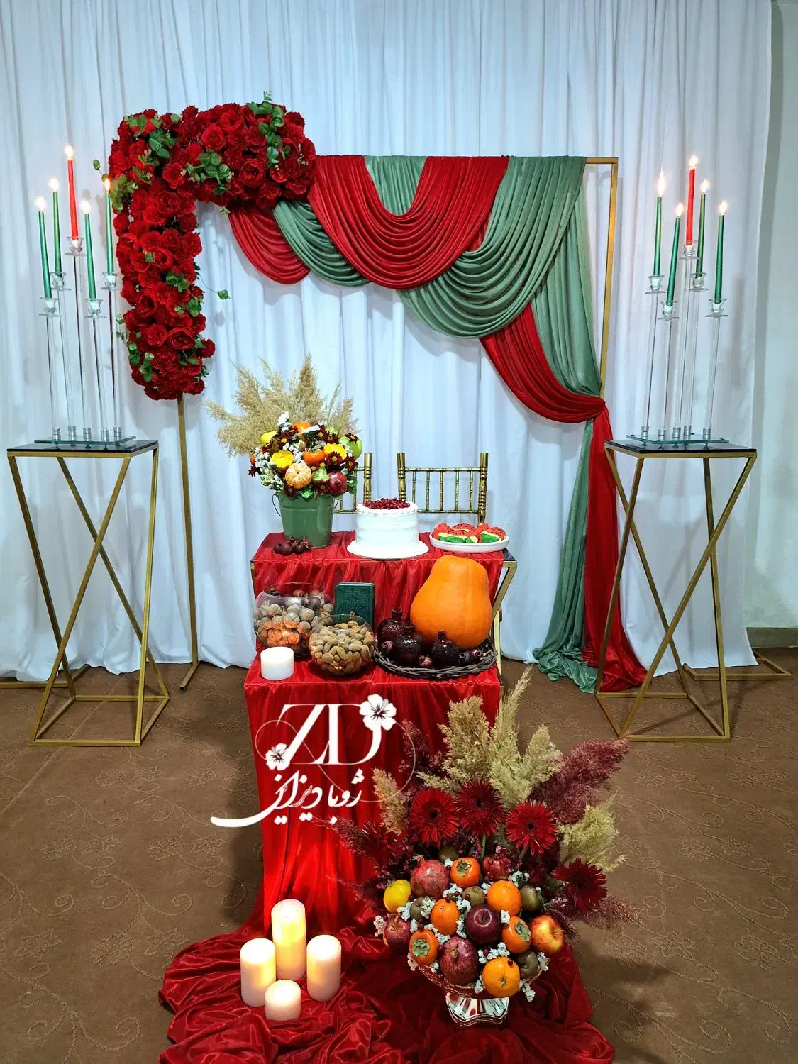 گلآرایی قزوین ،ژوبا دیزاین|خدمات پذیرایی، مراسم|قزوین, |دیوار