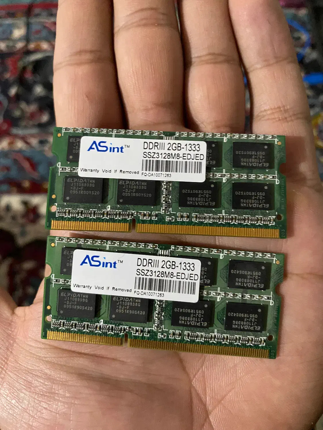 یک جفت رم لپتاپ 2GB|قطعات و لوازم جانبی رایانه|آباده, |دیوار