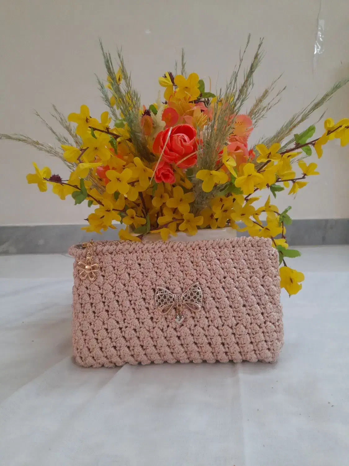 کیف مکرومه و|کیف، کفش، کمربند|اراک, |دیوار