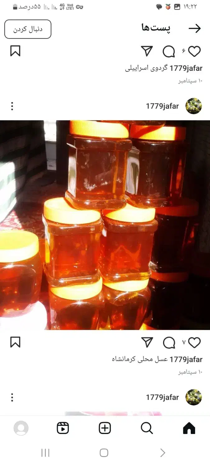 عسل طبیعی وخشکبار کرمانشاه|خوردنی و آشامیدنی|کاشان, فین بزرگ|دیوار