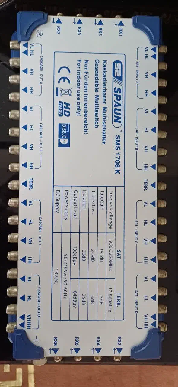 مولتی سوئیچ ۸ خروجی سیستم مرکزی|مودم و تجهیزات شبکه|تهران, چهارصد دستگاه|دیوار