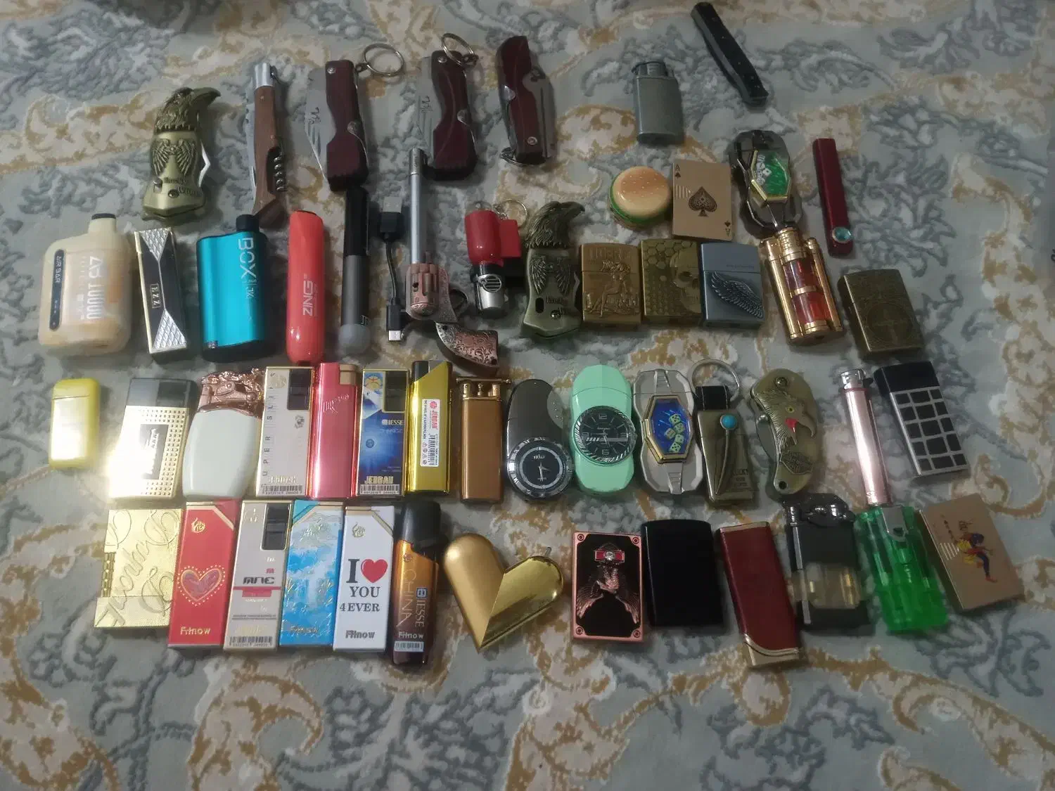 فندک عتیقه همه باهم به فروش میرسند|کلکسیون اشیاء عتیقه|فارسان, |دیوار