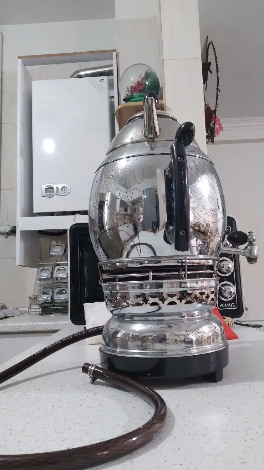 سماور استیل 6 لیتری نو|سماور، چایساز، قهوهساز|رباطکریم, مسکن مهر آبشناسان|دیوار