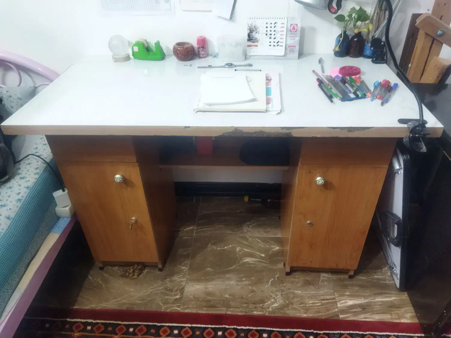 میز تحریر ، مطالعه|میز تحریر و کامپیوتر|قم, عمار یاسر|دیوار