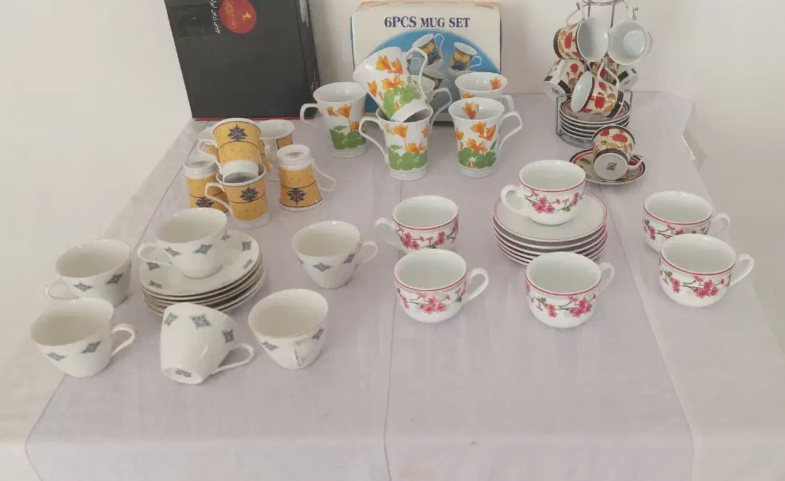 انواع فنجان چایی فنجون قهوه چینی زرین|ظروف سرو و پذیرایی|قم, شاه احمد قاسم|دیوار