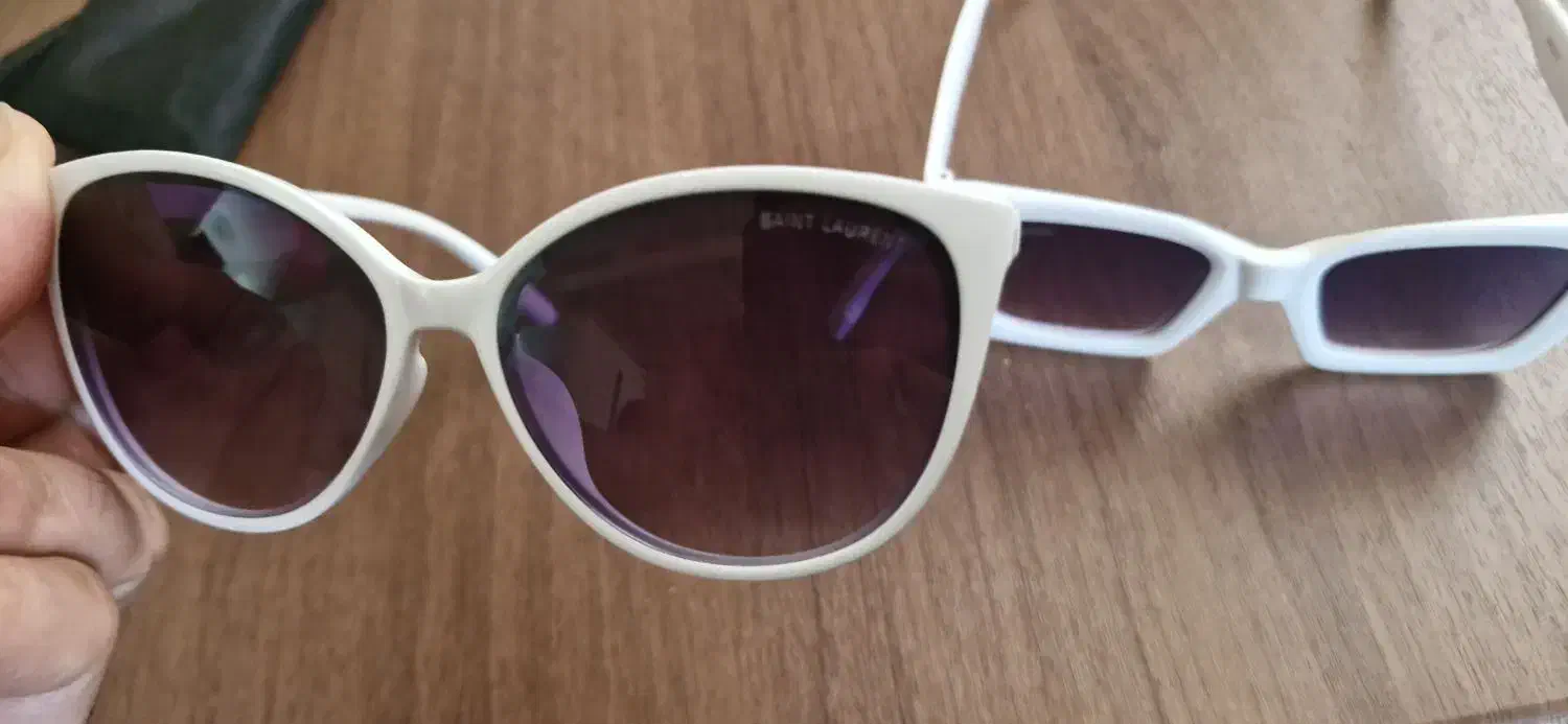 دو عدد عینک دودی فریم سفید نو|زیورآلات و اکسسوری|تهران, شیوا|دیوار