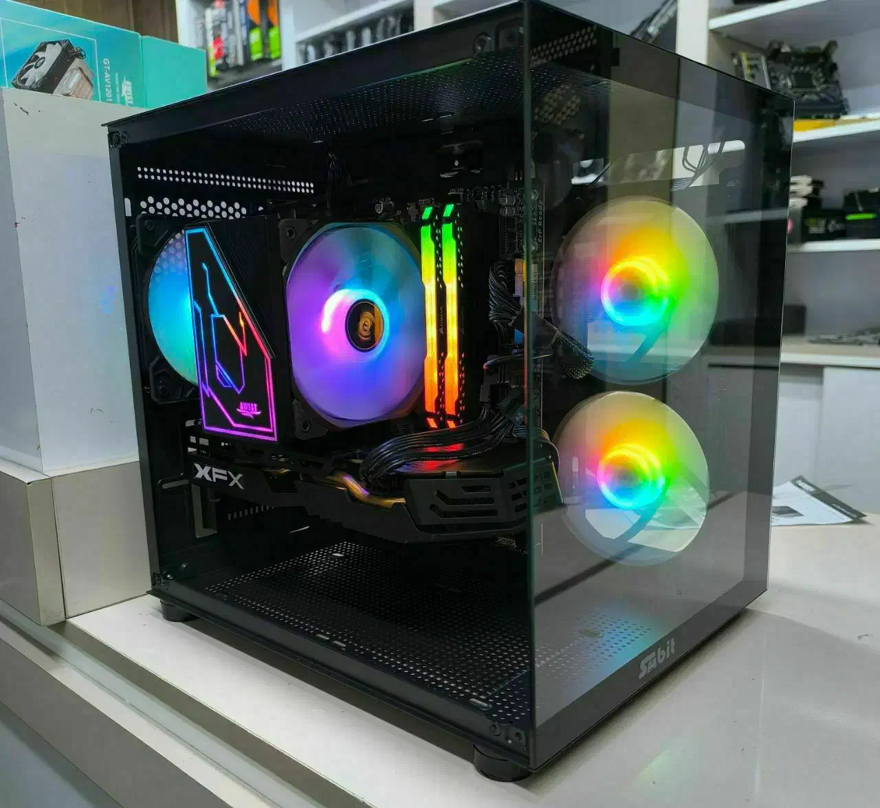 سیستم فول گیمینگ rtx 3060Ti به همراه i5 12400f|رایانه رومیزی|تهران, فلسطین (میدان انقلاب)|دیوار