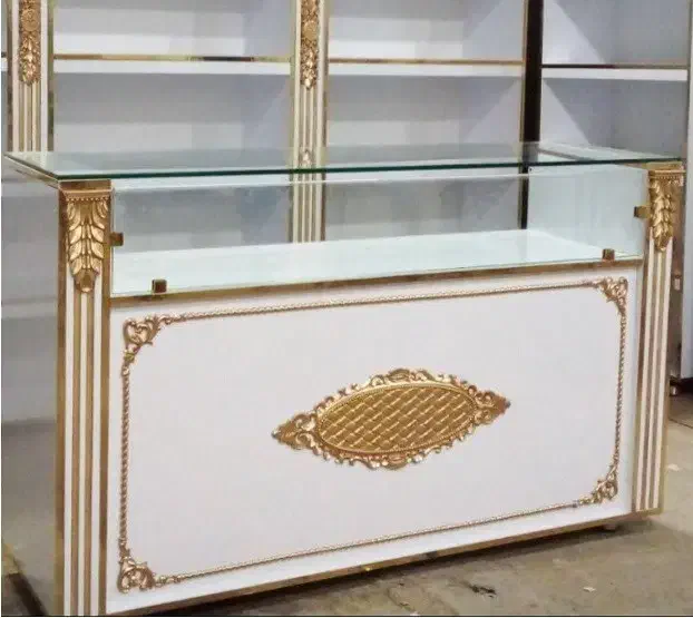 ویترین میز پیشخوان دخل قفسه کانتر فلزی و پاچال MDF|فروشگاه و مغازه|رشت, رودبارتان|دیوار