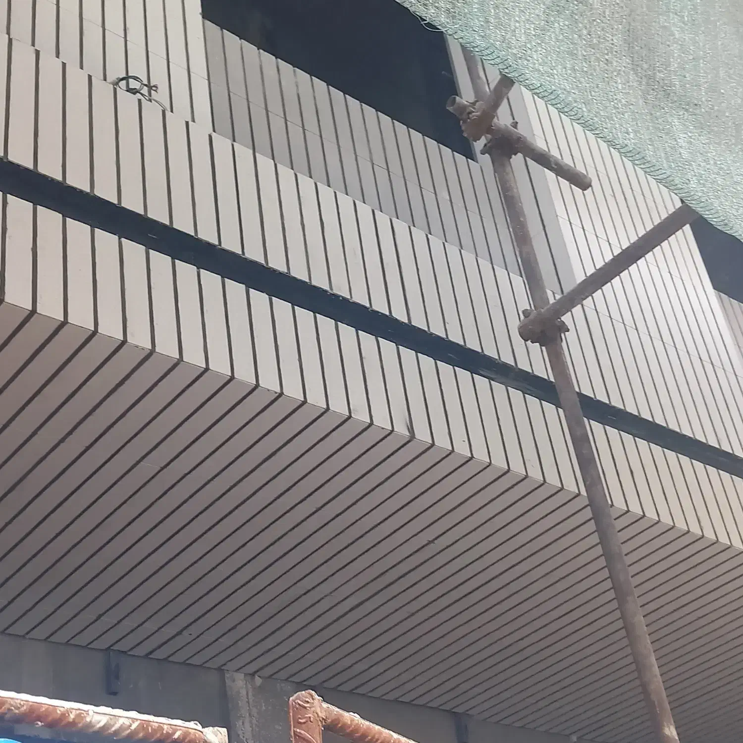 اجرای نماهای ترکیبی آجری وسنگ|خدمات پیشه و مهارت|گرگان, |دیوار