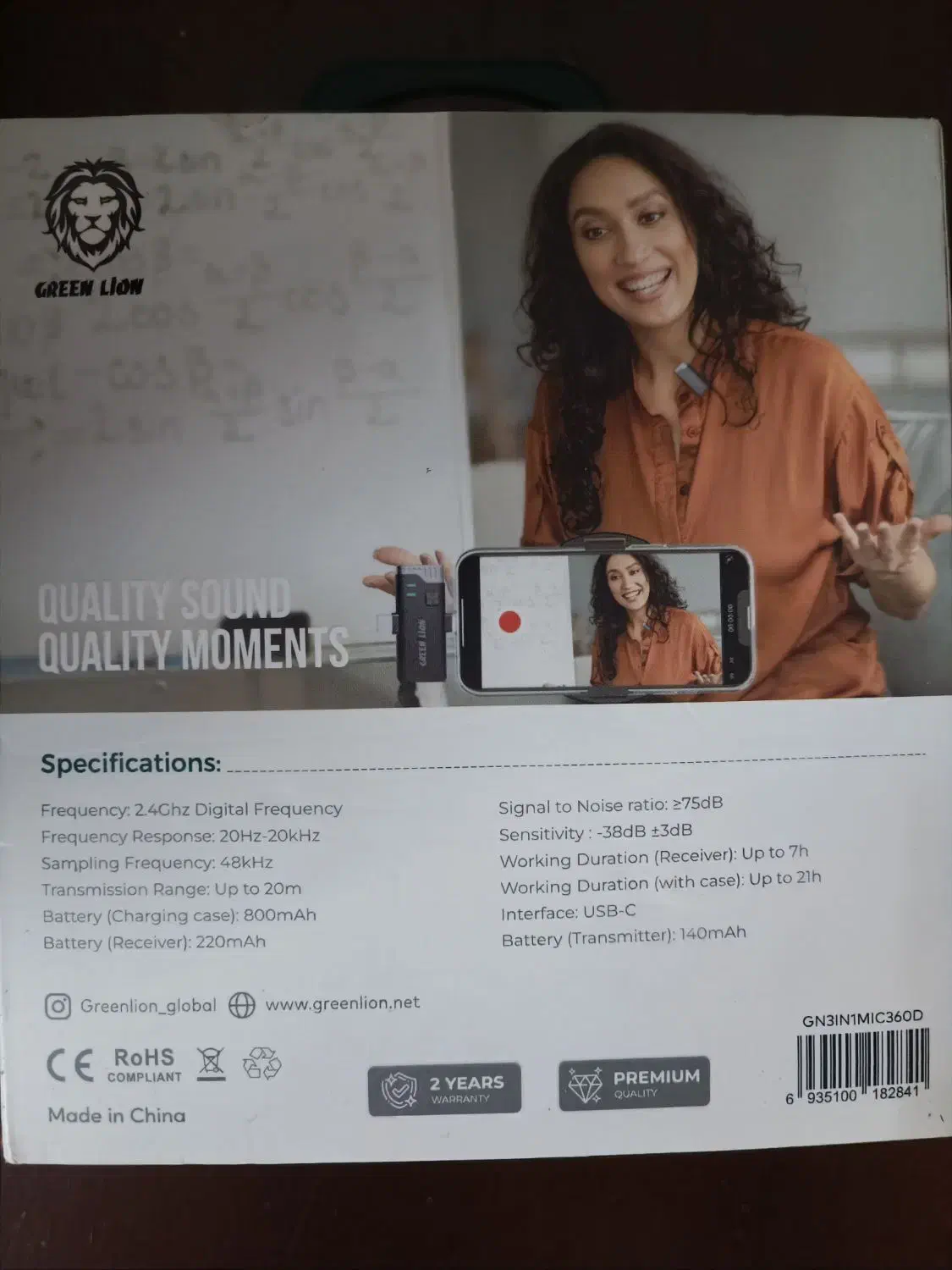 میکروفن یقه ای گرین لاین مدل ۳۶۰ (3in1)|صوتی و تصویری|کرمان, |دیوار