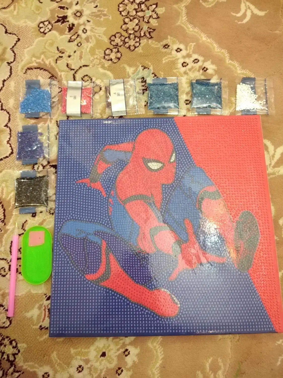 تابلو نقاشی الماسی بزرگ پسرانه طرح مرد عنکبوتی|تابلو، نقاشی، عکس|پرند, فاز ۶|دیوار