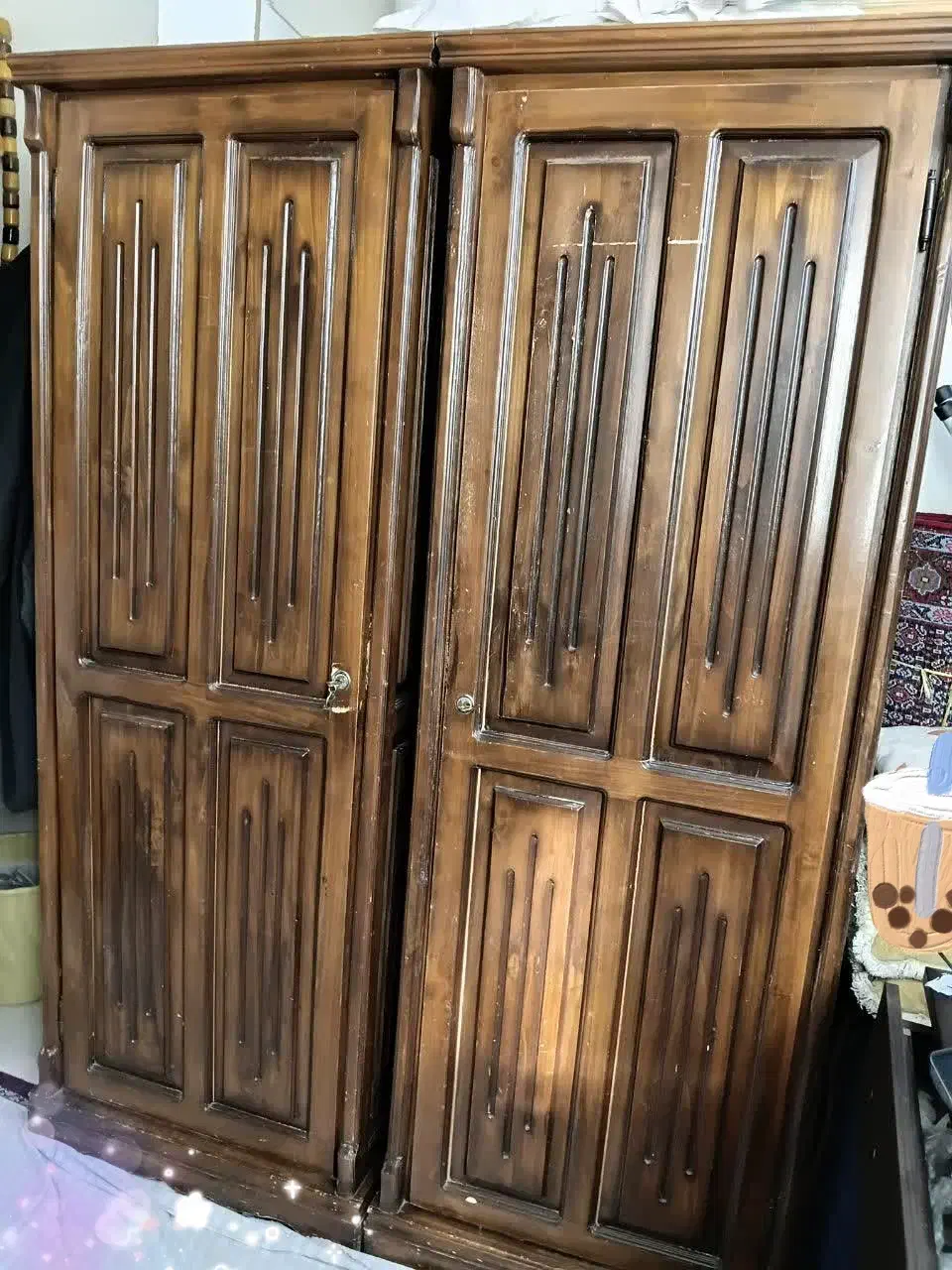 کمد دوقلو جادار|جاکفشی، کمد، دراور|تبریز, |دیوار