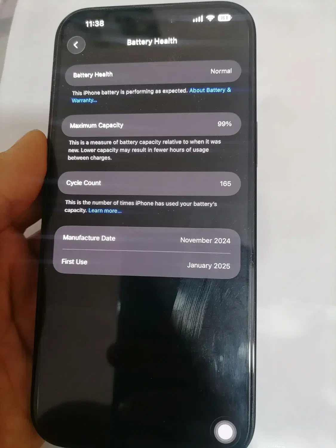 iphone 16 pro max zaa 256|موبایل|اصفهان, شاهزاده ابراهیم|دیوار