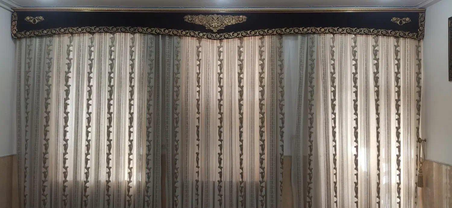 پرده پارچه کتان|پرده، رانر، رومیزی|میبد, |دیوار