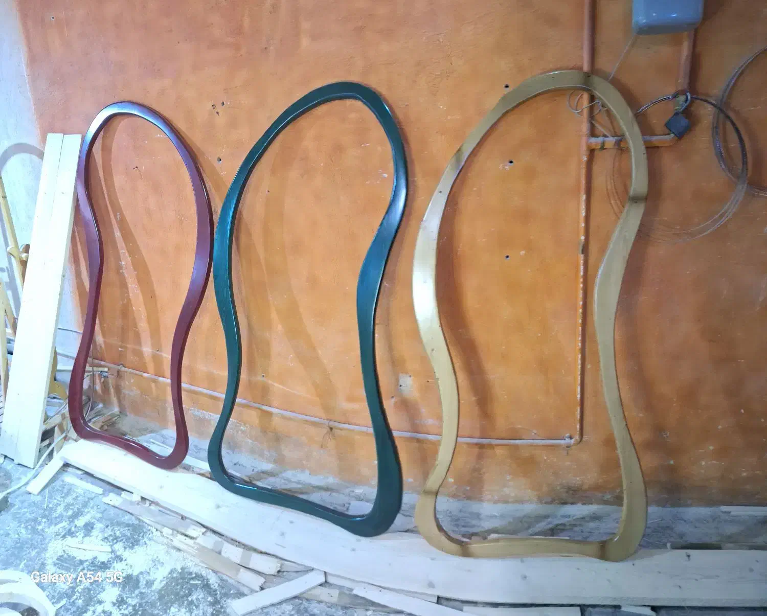 قاب آیینه قدی خام رنگ شده عمده و تک|آینه|رباطکریم, پیغمبر|دیوار