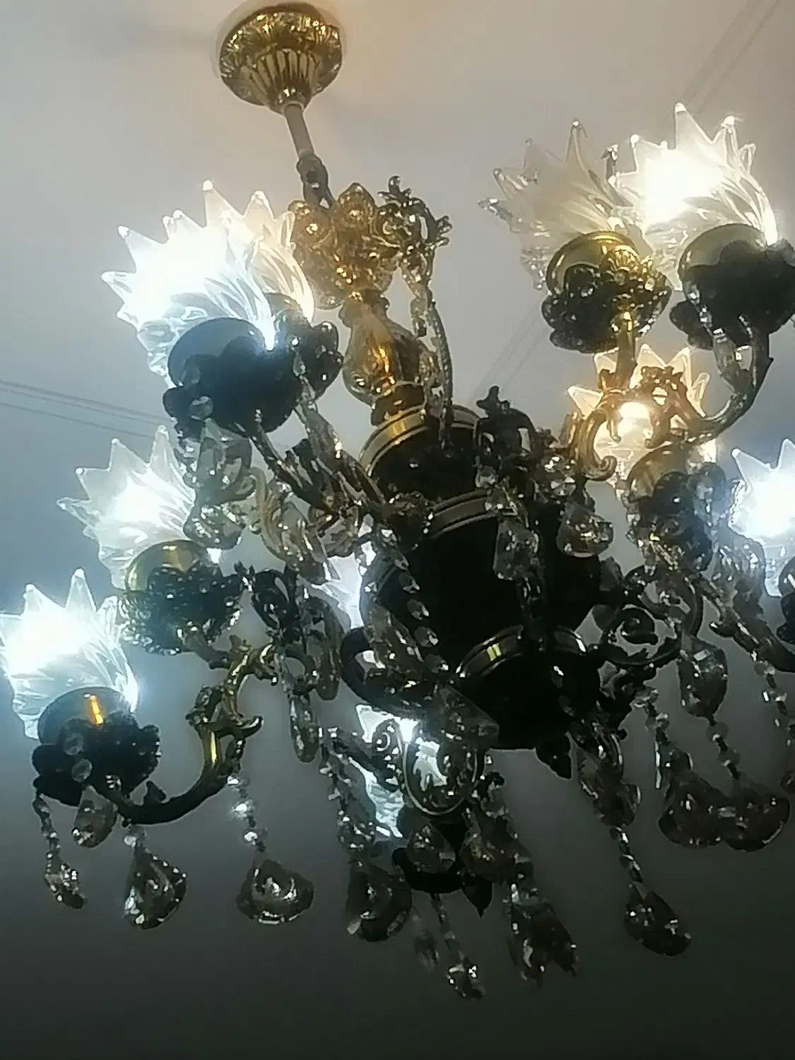 لوستر برنز|لوستر و چراغ آویز|تهران, ارامنه|دیوار