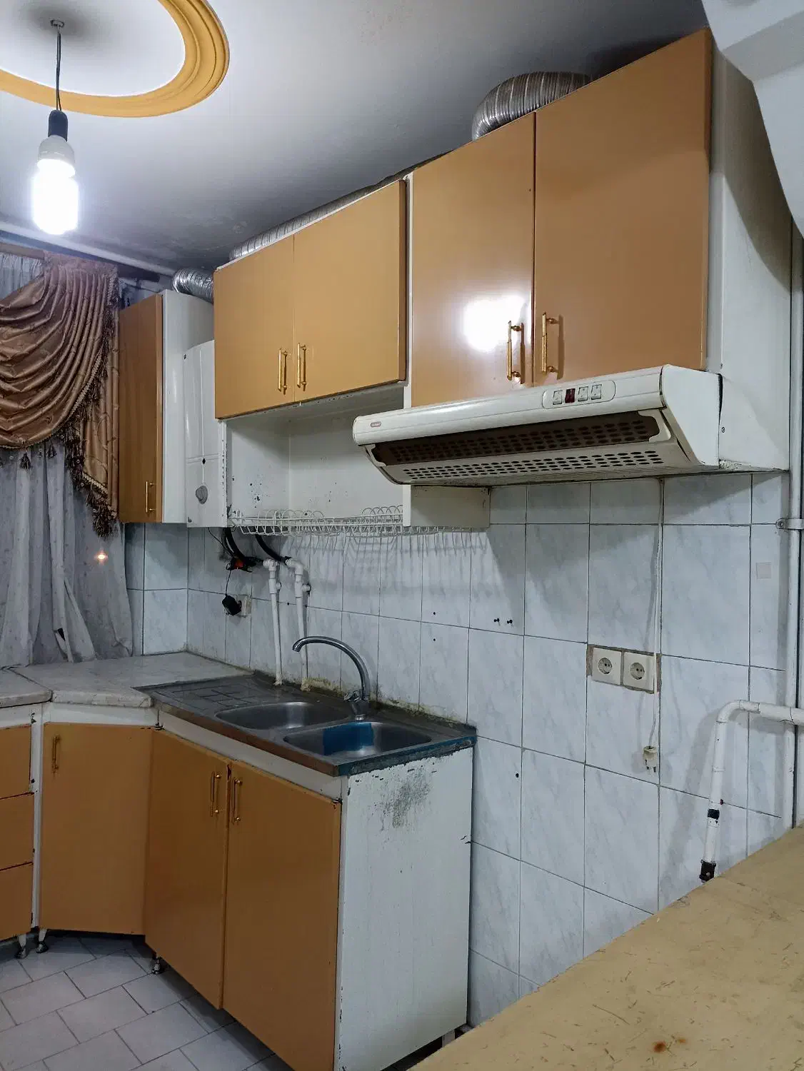 کابینت فلزی،سینک،هود،کامل،توافقی|آب‌چکان و نظم‌دهنده ظروف|کرمان, |دیوار