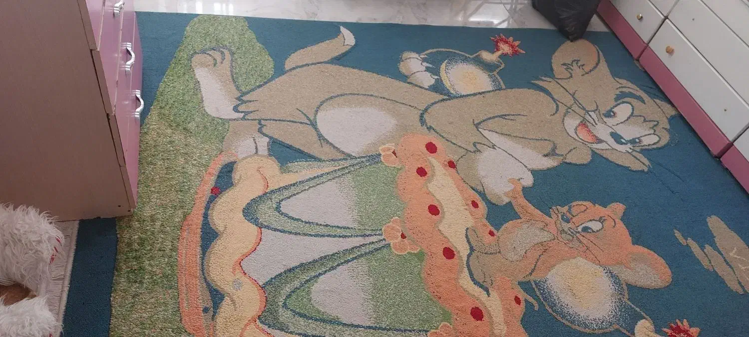 فرش اتاق کودک|گلیم، جاجیم، گبه|رفسنجان, |دیوار