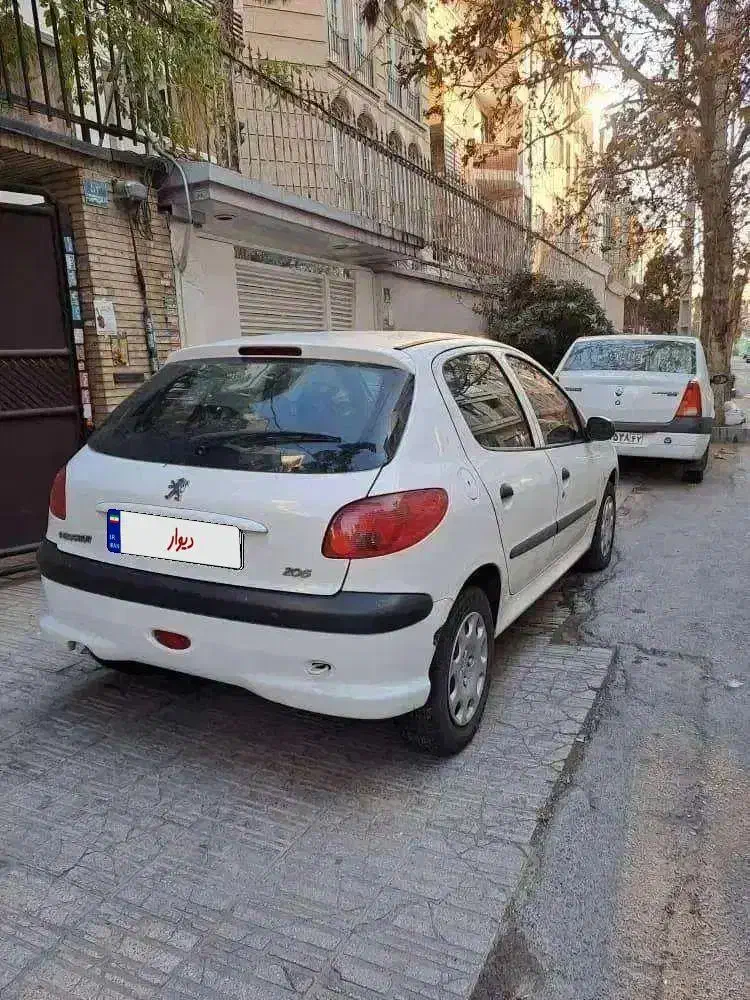 پژو206 تیپ 2 آخر 95|خودرو سواری و وانت|تهران, صادقیه|دیوار