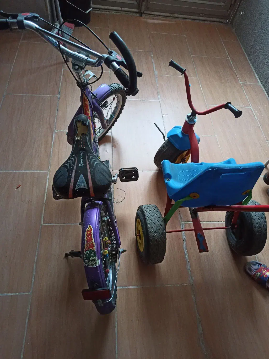 دوچرخه 16 و سه چرخه دست دوم|دوچرخه، اسکیت، اسکوتر|جوانرود, |دیوار