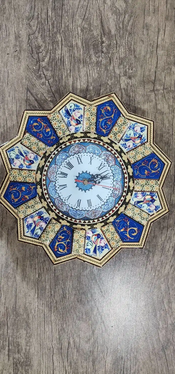 ساعت خاتم کاری شده|ساعت دیواری و تزئینی|تهران, ابوذر|دیوار