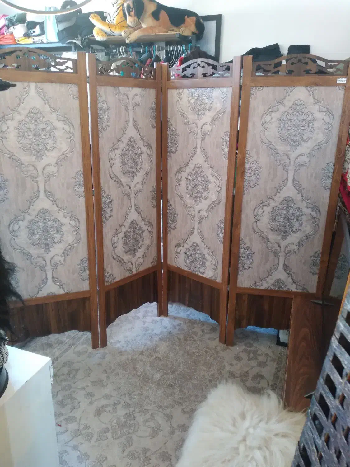 پارتشین دوعدد حصیری سالم یک پارتشین دوطرفه طرح دار|صنایع دستی و سایر لوازم تزئینی|رشت, ولکس|دیوار