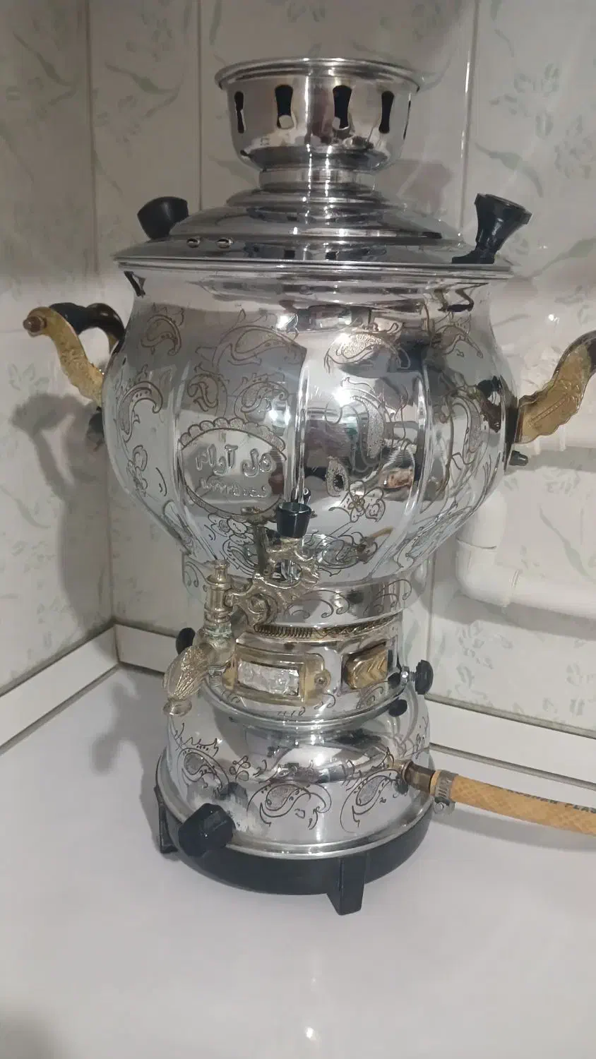 سماور گازی استیل ۶ لیتری|سماور، چایساز، قهوهساز|خرمآباد, |دیوار