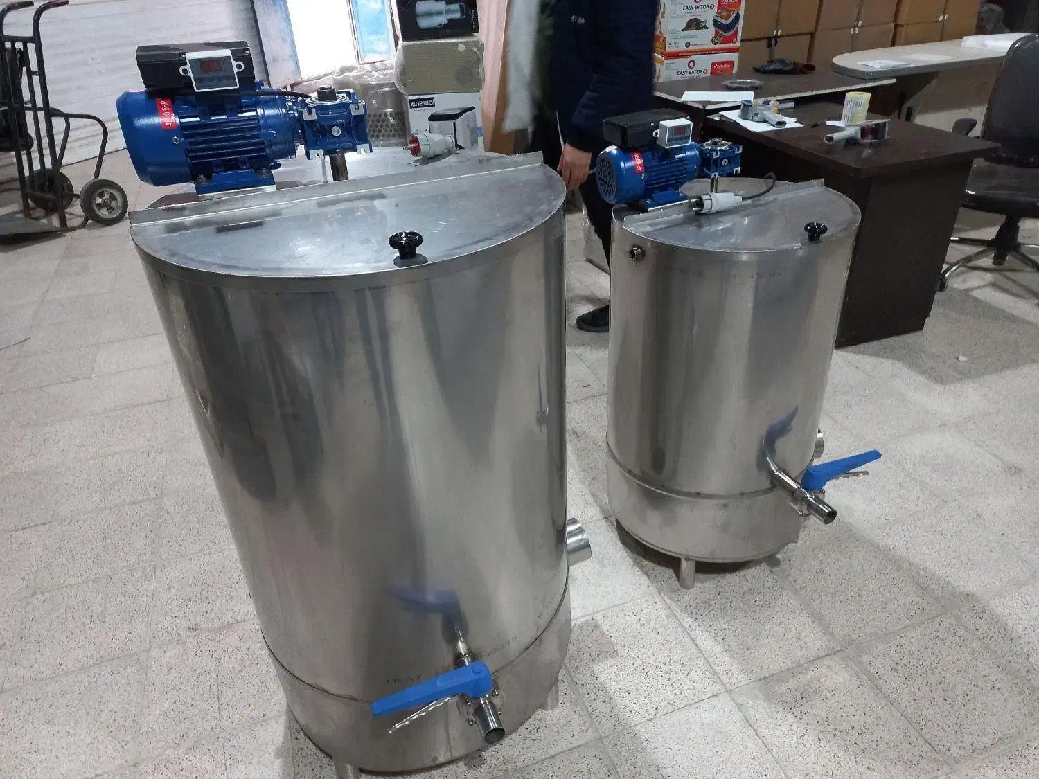 پاتیل پخت شیر دوجداره-کره گیر صنعتی|ماشین‌آلات صنعتی|کرمانشاه, |دیوار