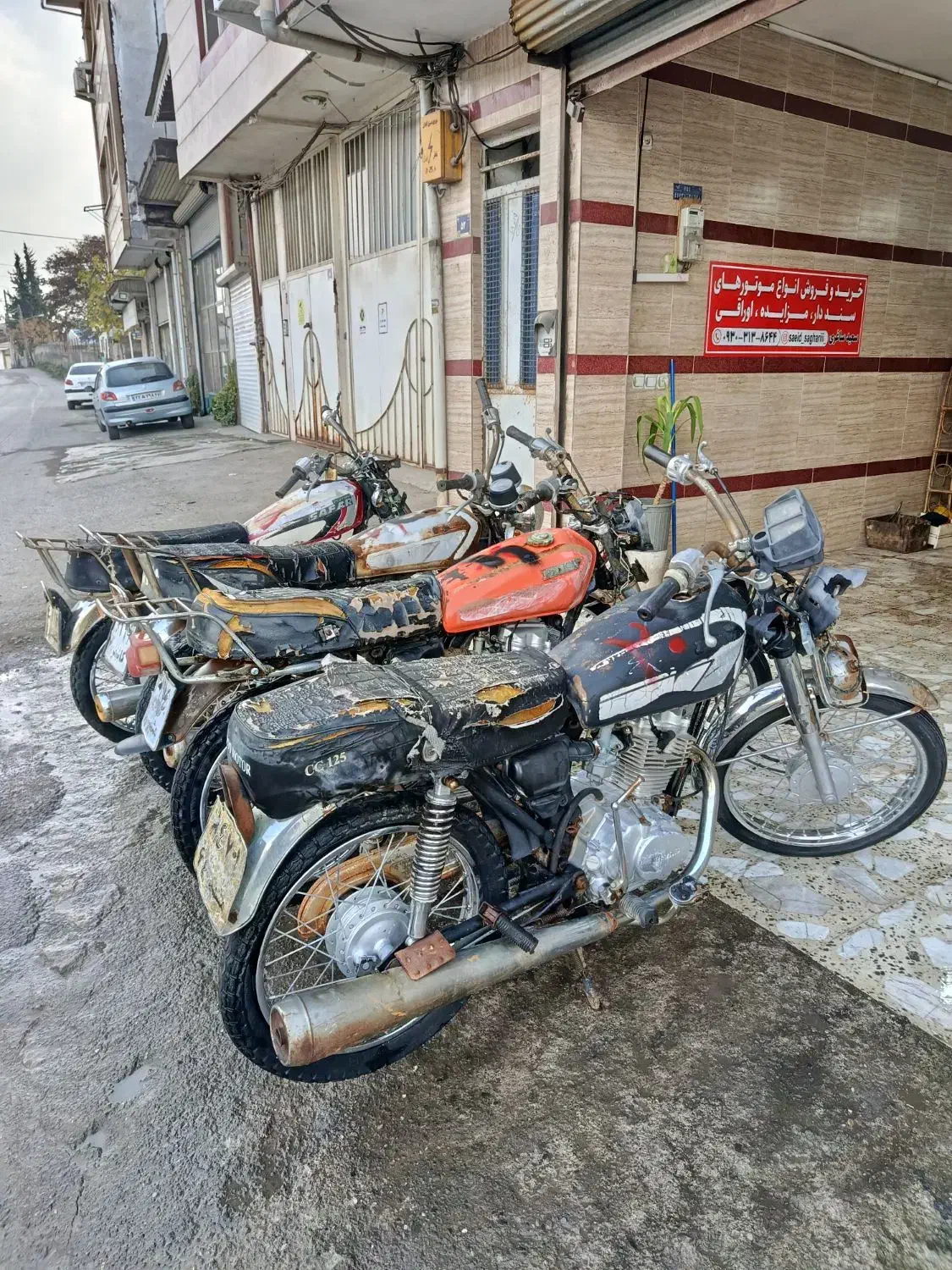 موتور مزایده خاموش|موتورسیکلت|رشت, حومه رشت|دیوار
