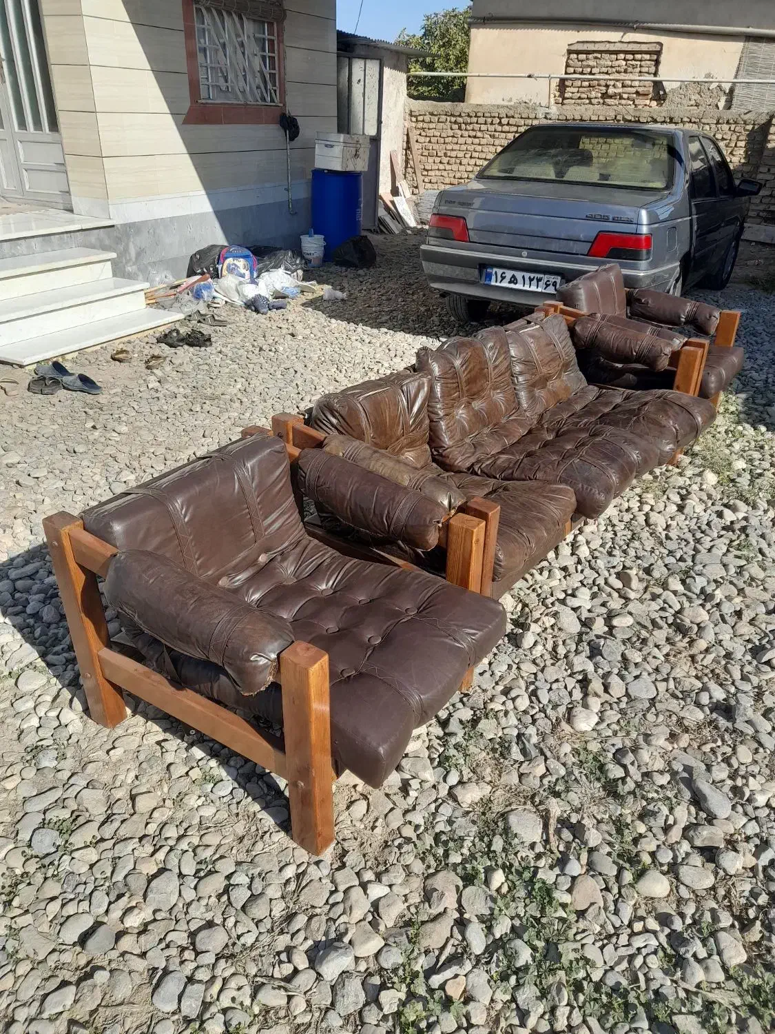 مبل یه دونه سه نفره و دوتا تک نفره|مبلمان خانگی و میز عسلی|گنبد کاووس, |دیوار