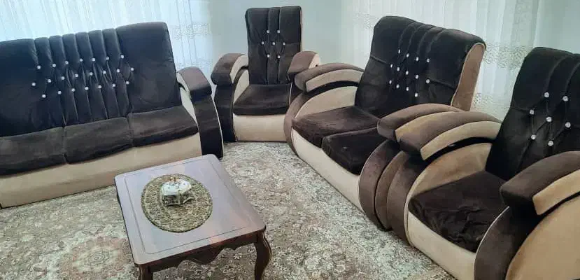 مبلمان ۸نفره|مبلمان خانگی و میز عسلی|پره‌سر, |دیوار