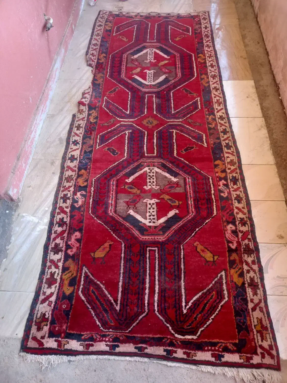 کناره ۱×۳ قدیمی دستباف|فرش|سهند, |دیوار