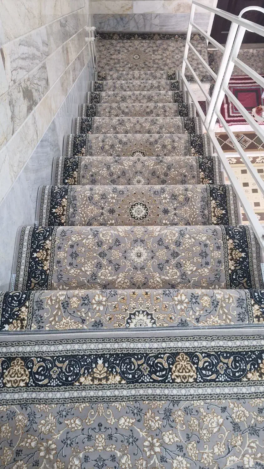 فرش پرتراکم/تراکم۳۰۰۰/کناره ترنج/افشان شاه عباسی|فرش|قم, امامزاده ابراهیم|دیوار