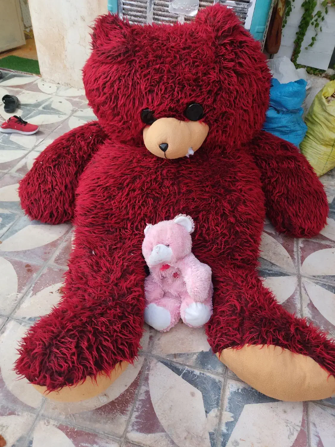 خرس پشمالو بزرگ سه متر در دومتر|اسباببازی بچه|طسوج, |دیوار