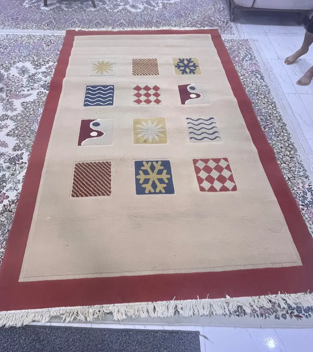 گلیم فرش|گلیم، جاجیم، گبه|شوشتر, |دیوار