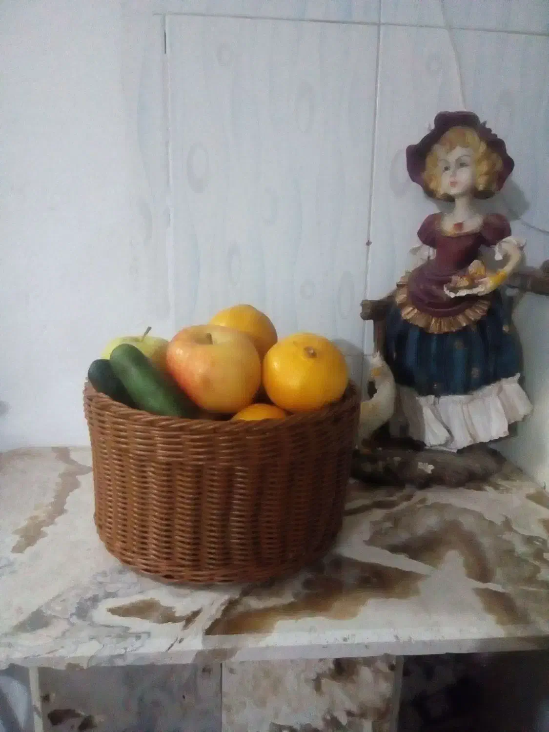 جا قاشقی دو قلو حصیری|ظروف سرو و پذیرایی|همدان, |دیوار