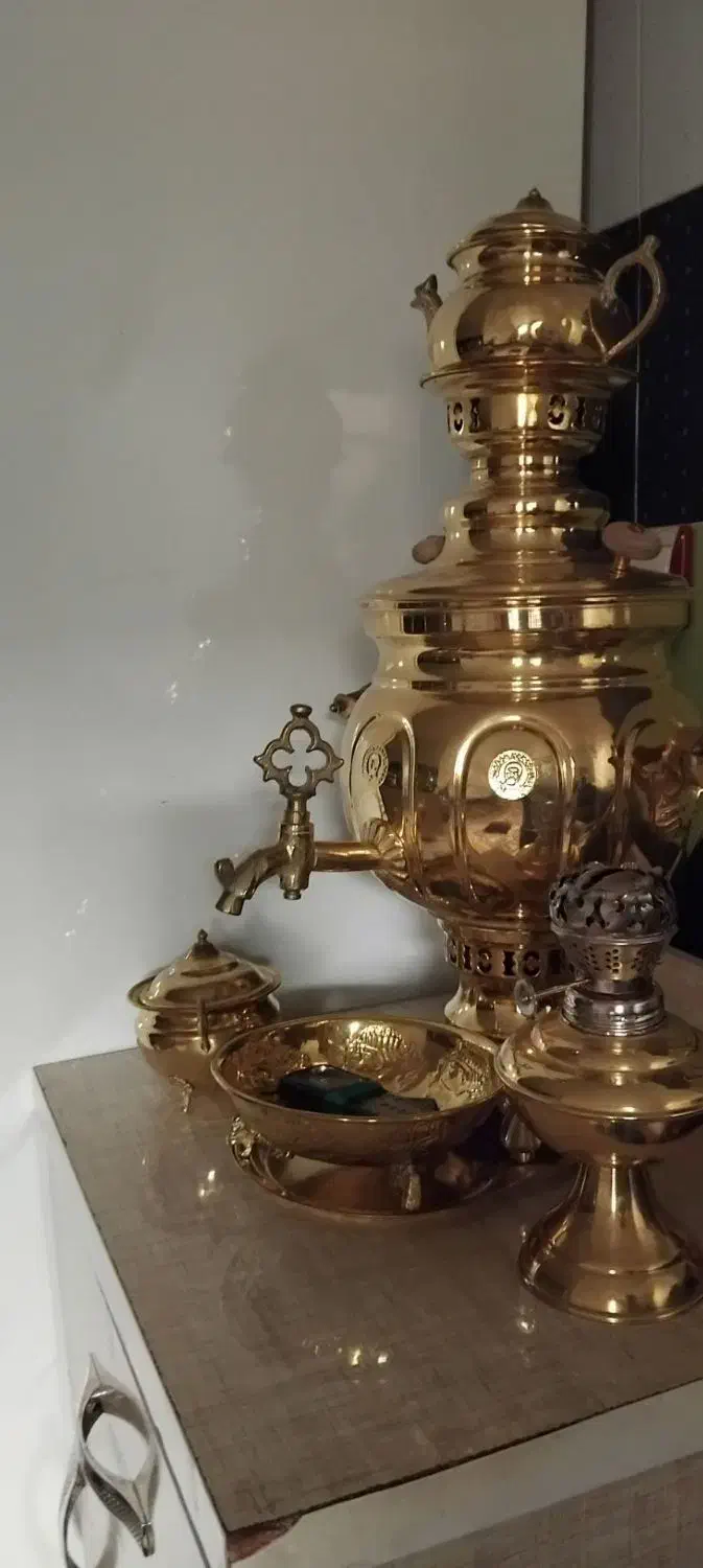 سماور برنجی|سماور، چای‌ساز، قهوه‌ساز|مراغه, |دیوار