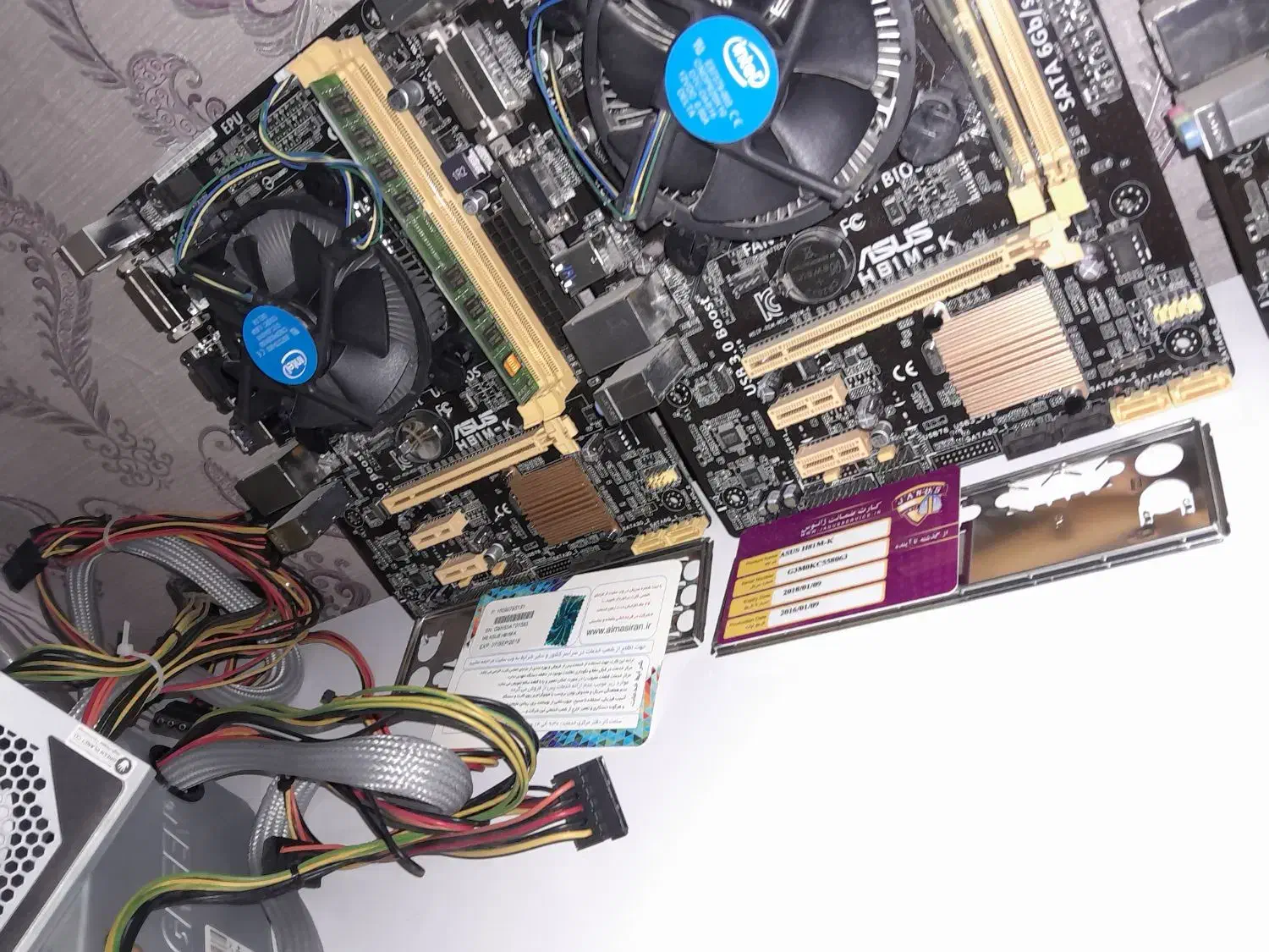 مادربورد h81 با cpu i3 4160   پاور گرین|قطعات و لوازم جانبی رایانه|مشهد, هنرور|دیوار