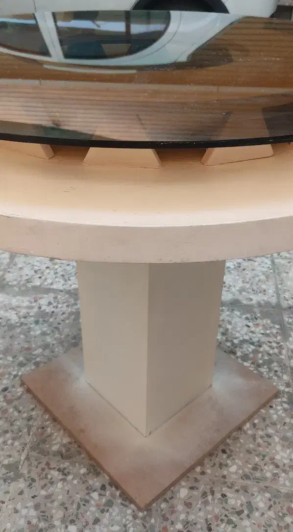 میز ناهار خوری ۴ نفره گِرد بدون صندلی|میز و صندلی غذاخوری|اندیمشک, |دیوار